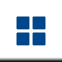 Минималистичная плоская иконка чистого дистрибутива Windows в однотонном дизайне на белом фоне